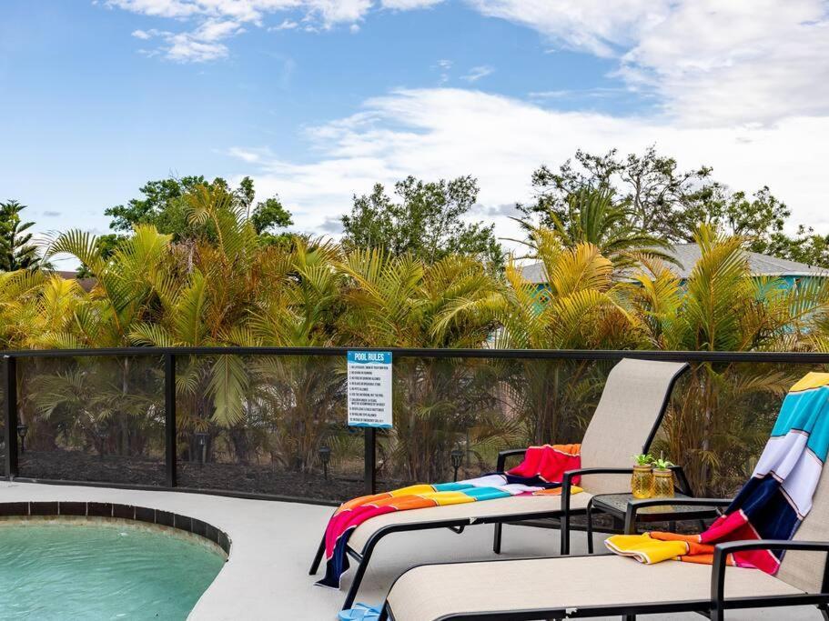 Englewood, Manasota Keys - 2 Bedroom Luxury Villa, Pool, Game Room, 6 Min To Beaches Next To Canal 外观 照片